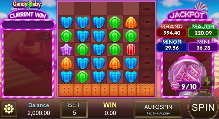 Candy Rush trong game Slot Agent Baby có tác dụng gì và nó được kích hoạt như thế nào?